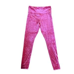 ATHLETA Elation Velvet Tight Cranberry Size Small